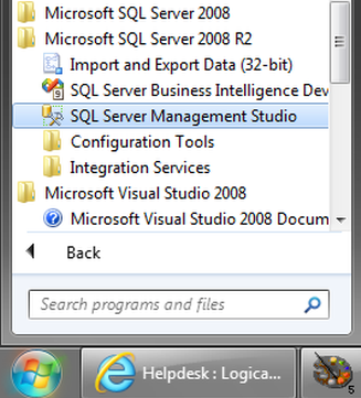 Open the SQL Manager