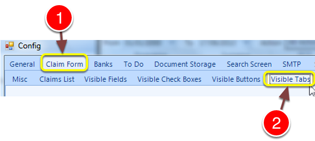 Open the Visible Tabs window