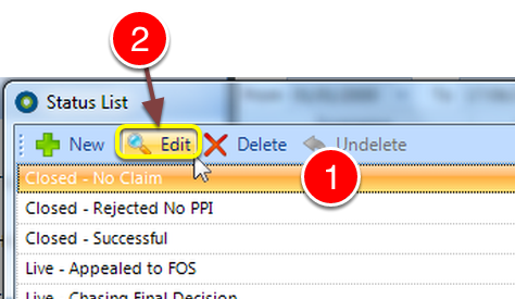Edit a Status