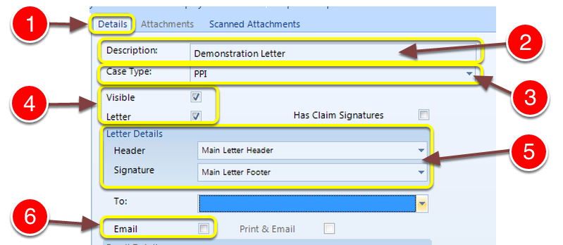 Set up the Letter