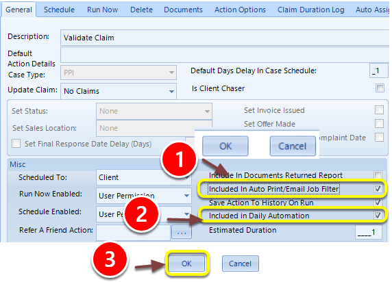 Tick the Checkboxes