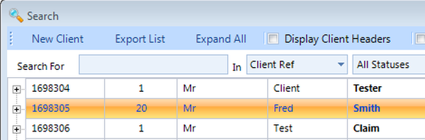 The client has been Undeleted