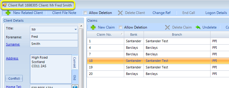 Example of Client