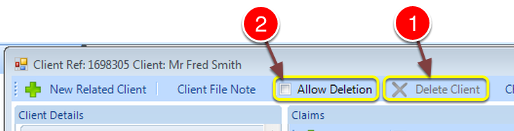Make the Delete button live