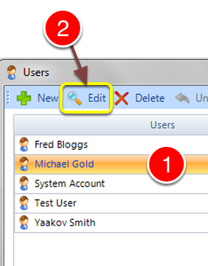 Select the User