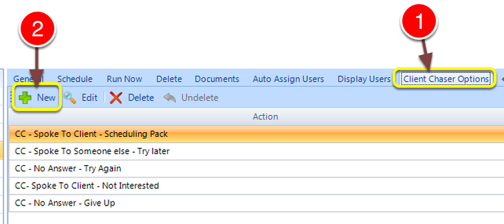 Client Chaser Options