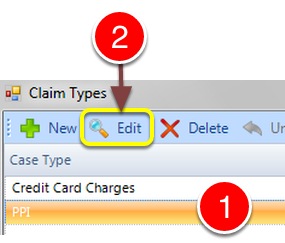 Select a Claim Type
