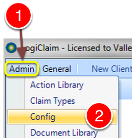 Open the Config window