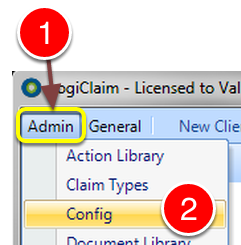 Open the Config window