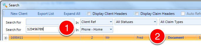 Open the required Client