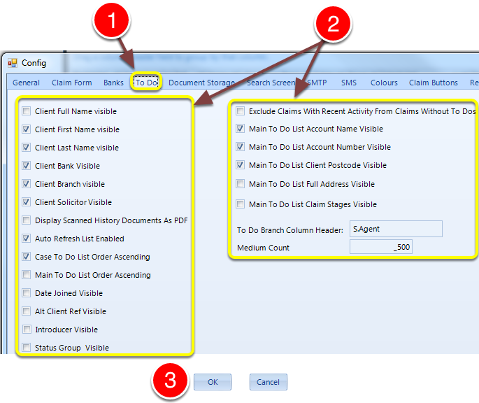 Choose which columns should be displayed