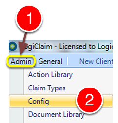 Open the Config window
