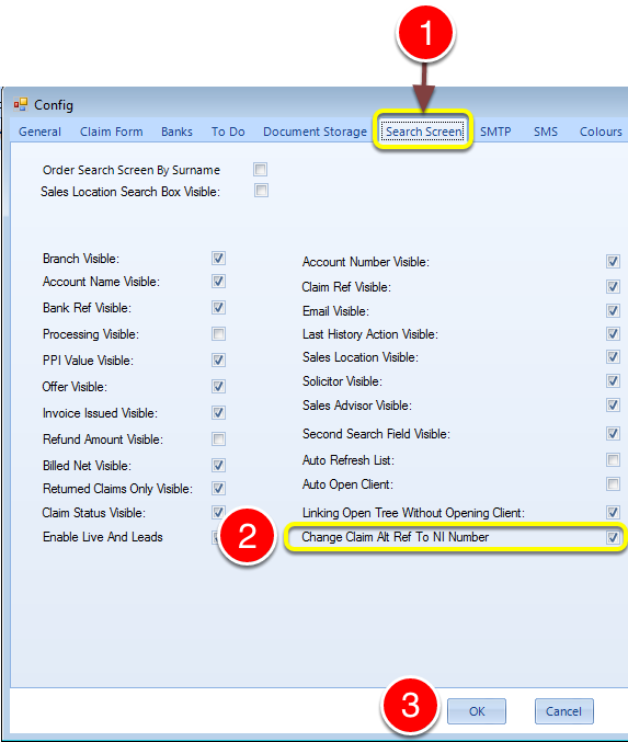 Change the setting