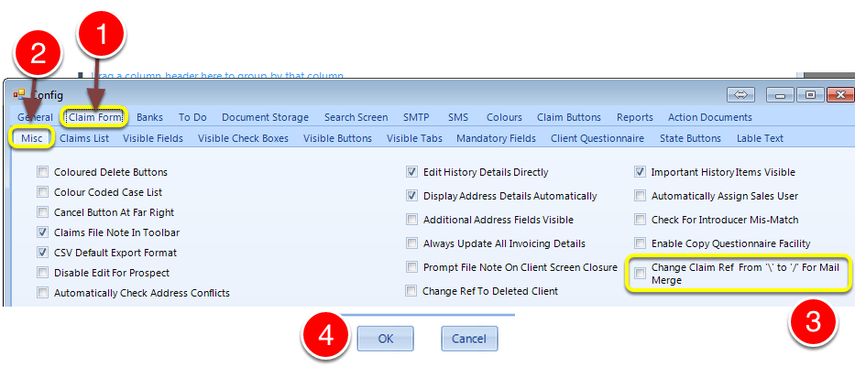 Change the setting