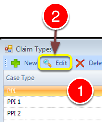 Select the Claim Type