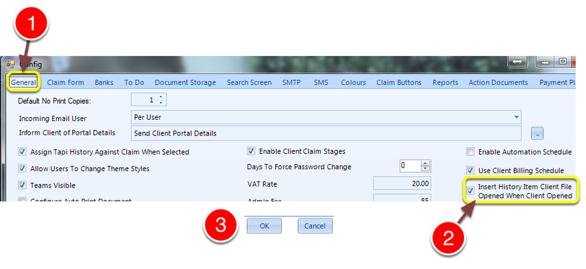 Change the setting