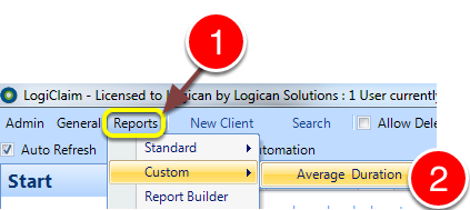 Open the Report Run