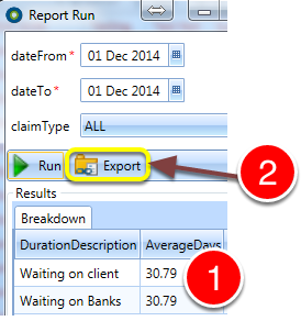 Run the Report
