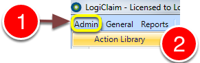 Open the Action library