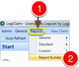 Open the Report Builder