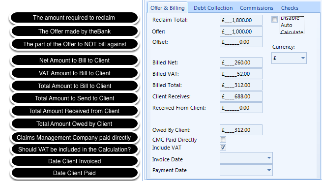 What Information is on the Offer and Billing tab?