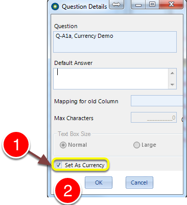 Set as Currency