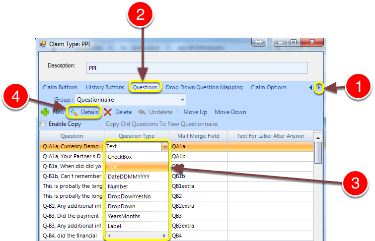 Change Question Type