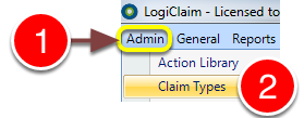 Open the Claim Types window