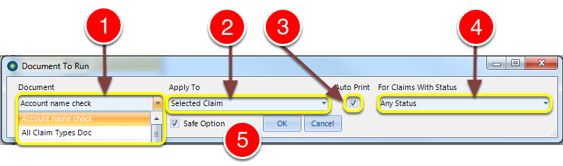 Choose the Document, Which Claim to Apply it to and Under What Circumstances