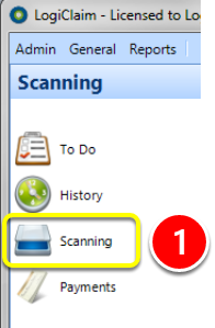 Open the Scan window