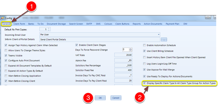 Change the setting