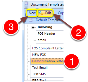 Open/create the document