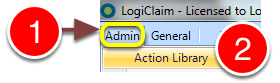 Open the Action library