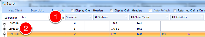 Open the required Client