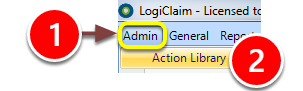 Open the Action Library