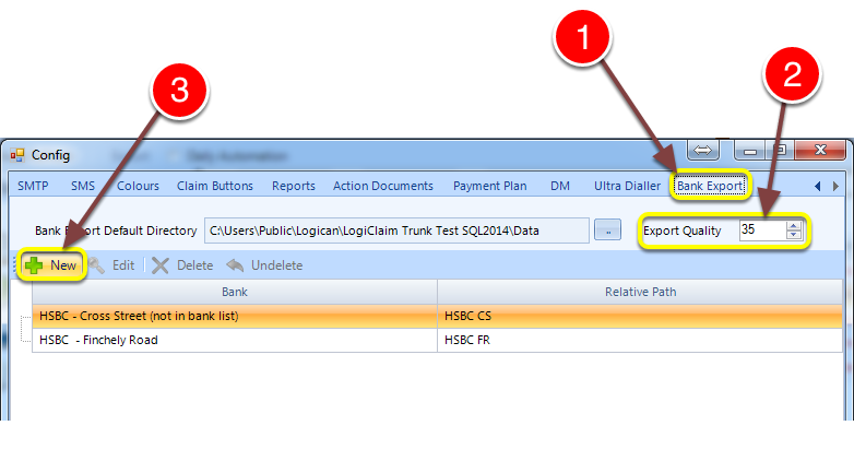 Add individual Bank folders 