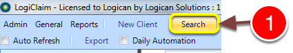Open the Search window