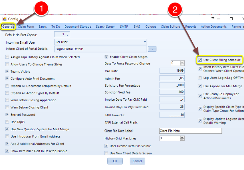 Enable Billing Schedules