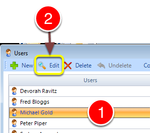 Select the Required User
