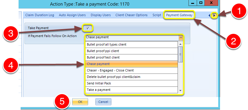 Set-up the Payment options