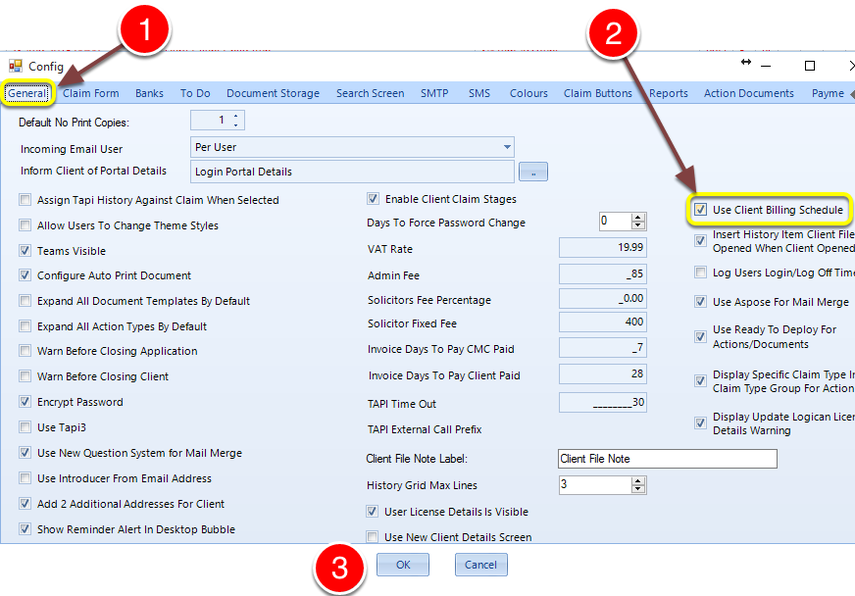 Enable Billing Schedules