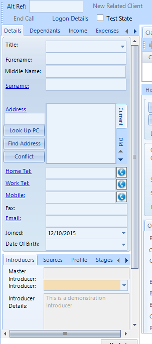 Claim Form with Show Unticked