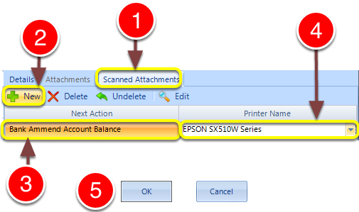 Choose the Scanned Attachment action