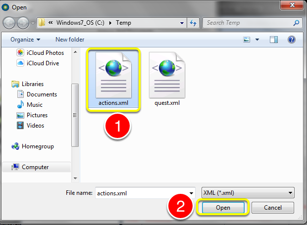 Select the correct file