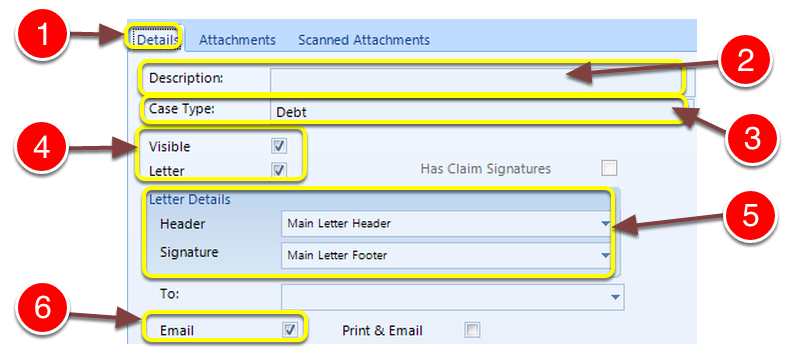 Set up the Letter