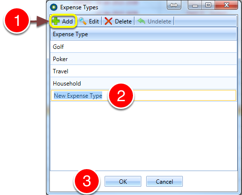 Add an Expense Type
