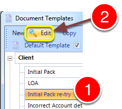 Open the required Document