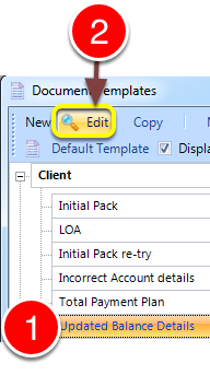 Open the required Document