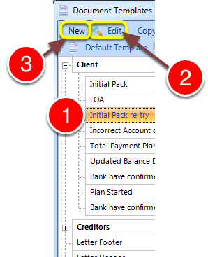 Open/create the document