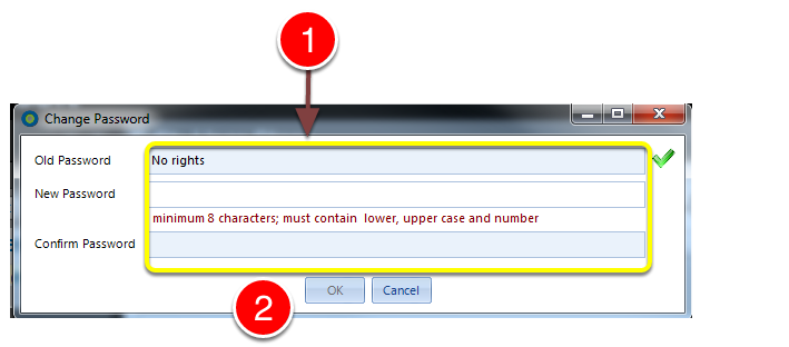 Update the password